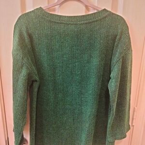 Liz Claiborne, long sleeve sweater, color: green, size: L